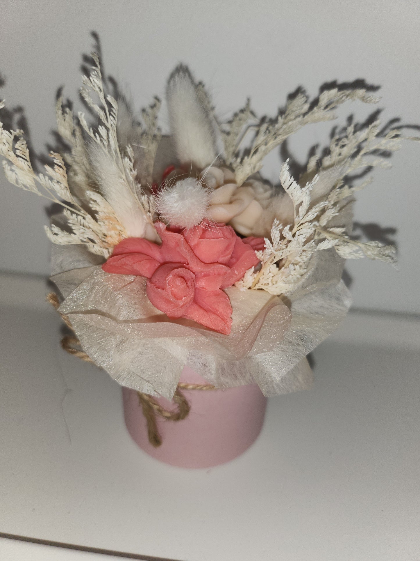 Petit bouquet de fleurs séchées et de fondants parfumés