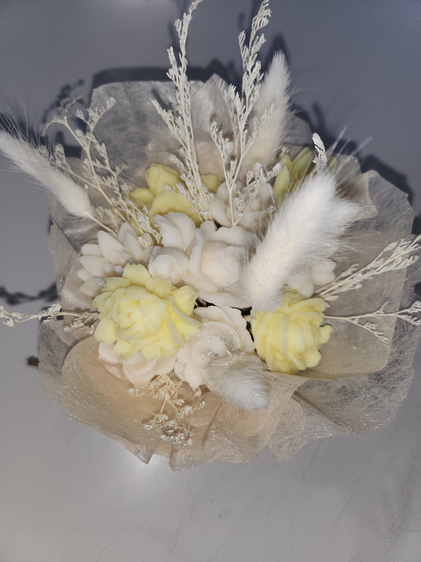 Grand bouquet de fleurs séchées et fondants parfumés