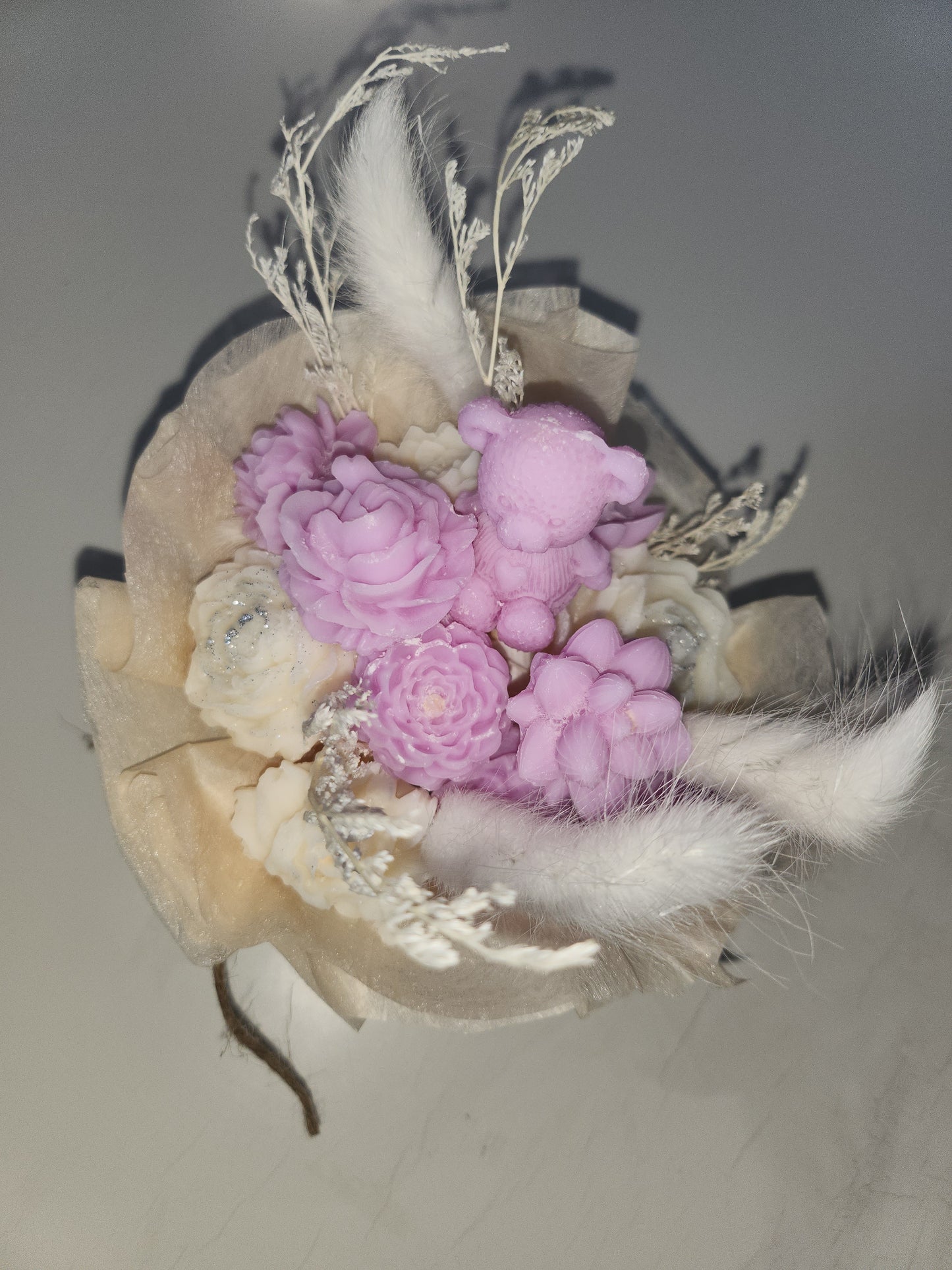 Grand bouquet de fleurs séchées et fondants parfumés