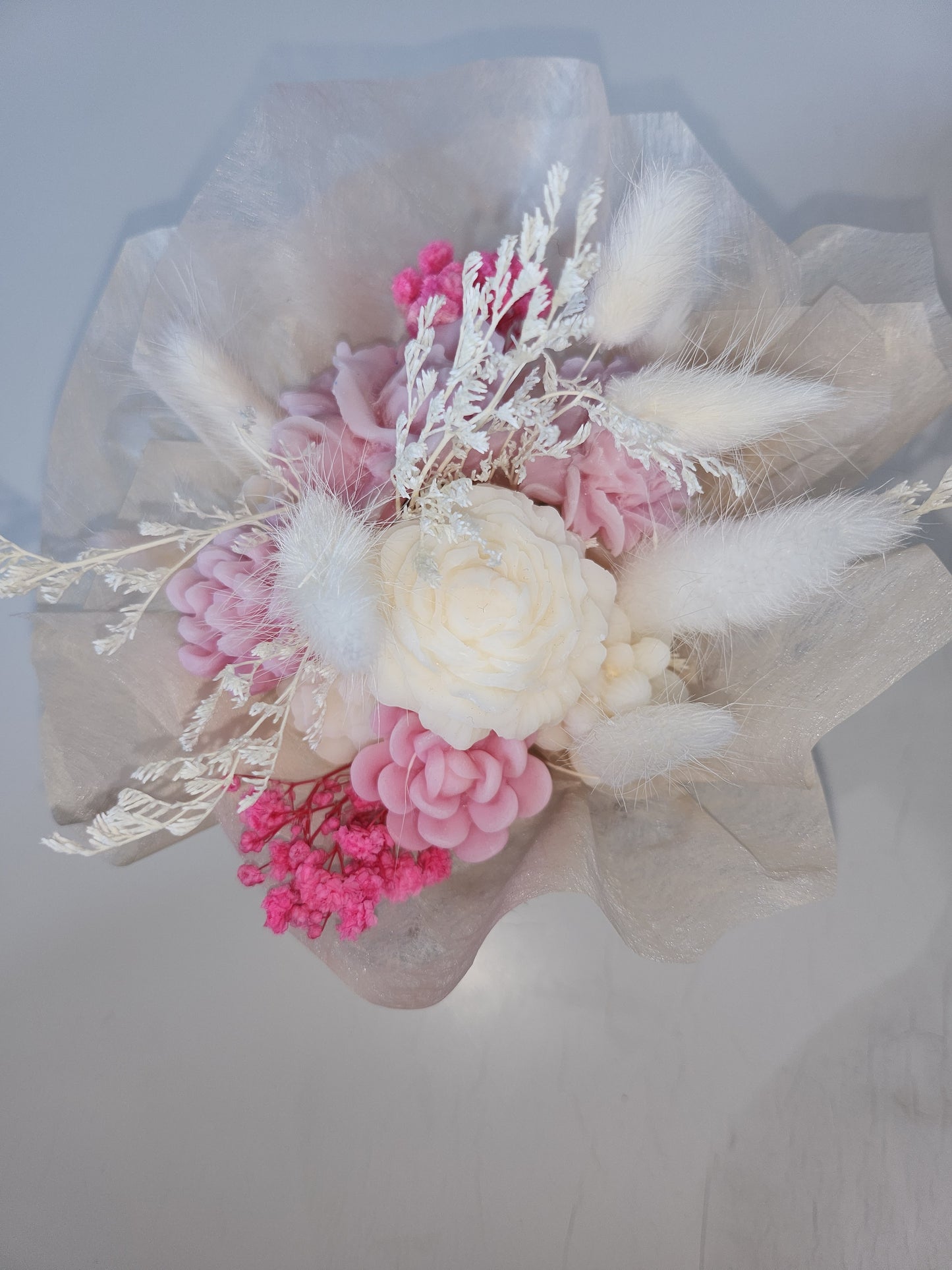 Grand bouquet de fleurs séchées et fondants parfumés