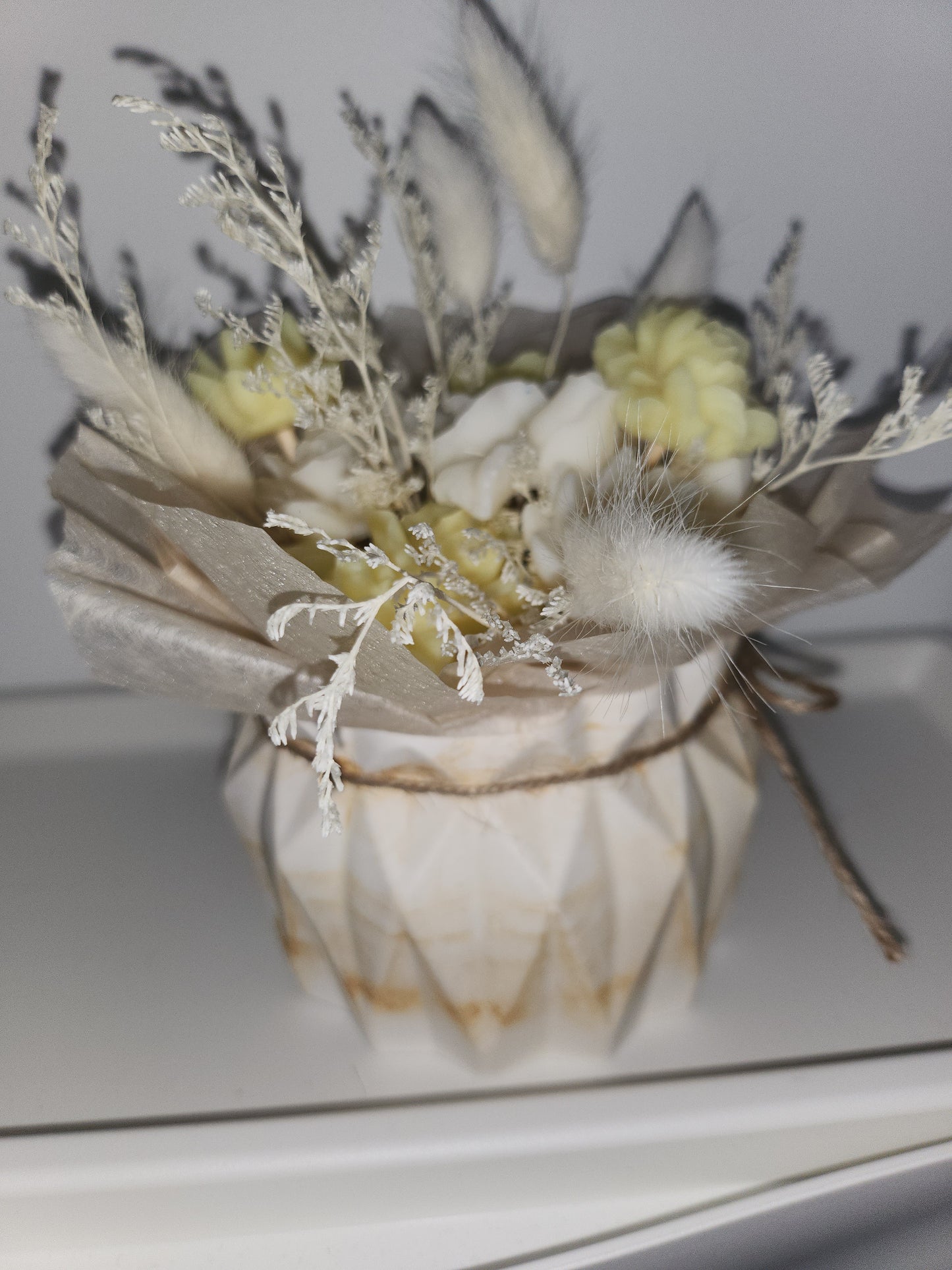Grand bouquet de fleurs séchées et fondants parfumés