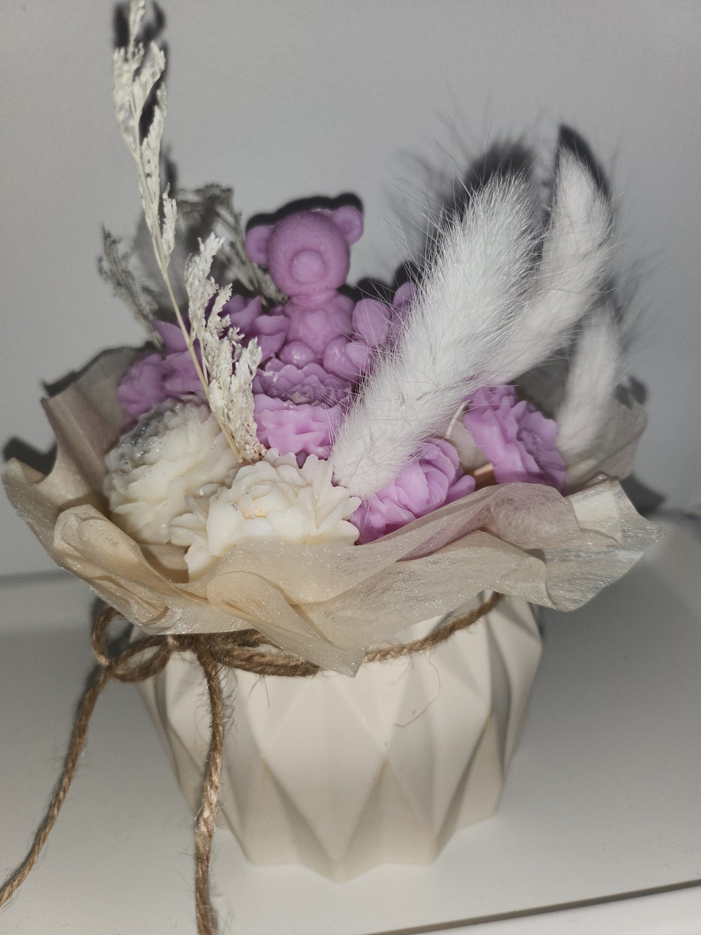 Grand bouquet de fleurs séchées et fondants parfumés