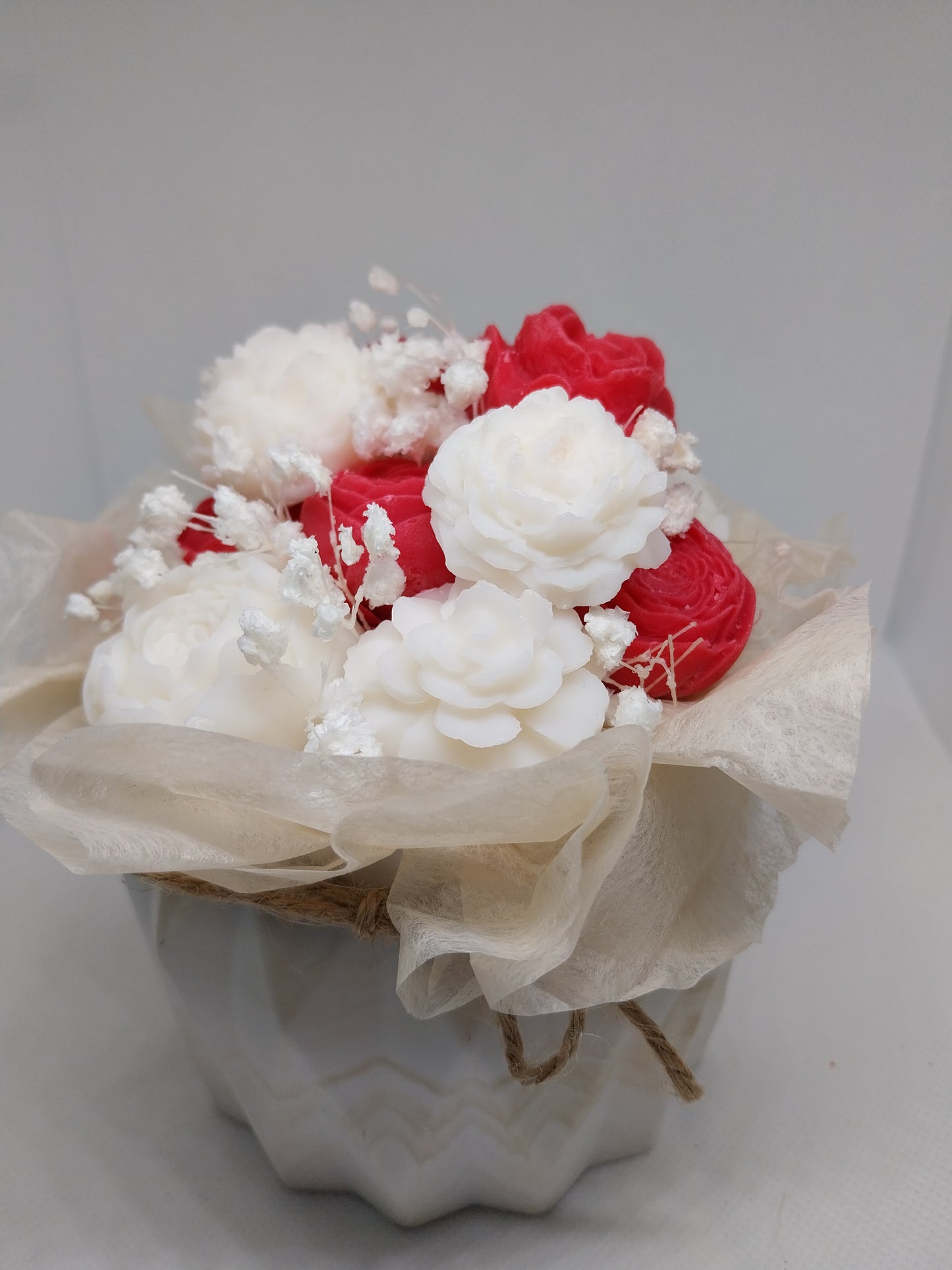 Grand bouquet de fleurs séchées et fondants parfumés
