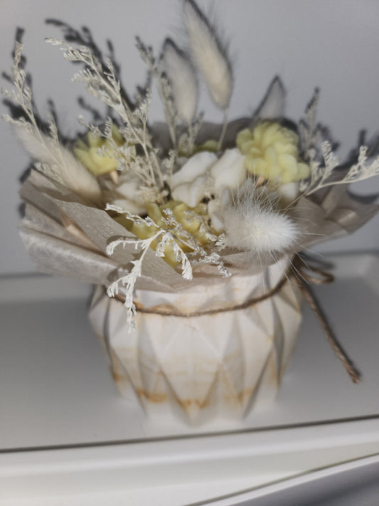 Grand bouquet de fleurs séchées et fondants parfumés