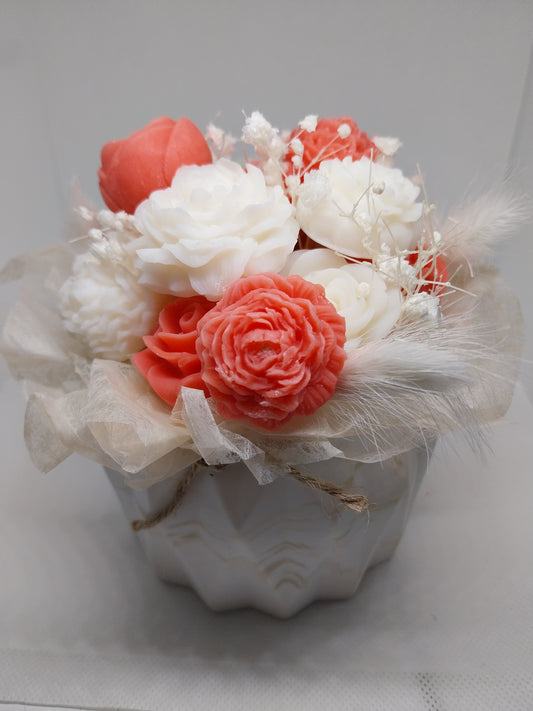 Grand bouquet de fleurs séchées et fondants parfumés
